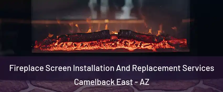 Fireplace Screen Installation And Replacement Services Camelback East - AZ